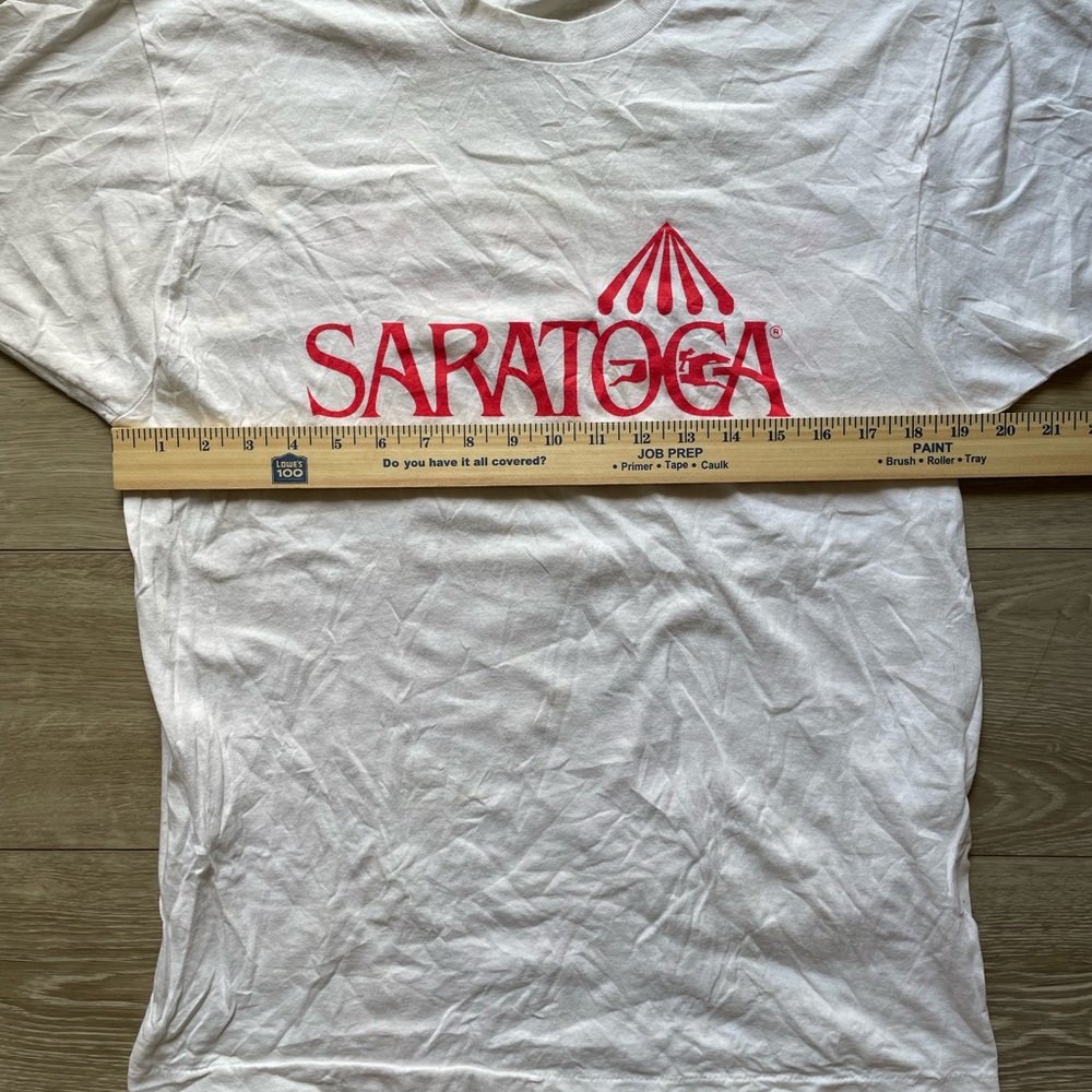 Vintage 90s Saratoga horse race track shirt - Picture 7 of 8